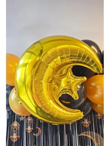 Ramazan Temalı Ay Yıldız Folyo Balon ürün görseli 1