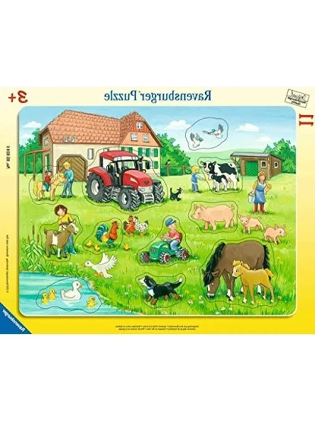 11 Parçalı Büyük Çerçeveli Puzzle - Köy Manzarası ürün görseli 1