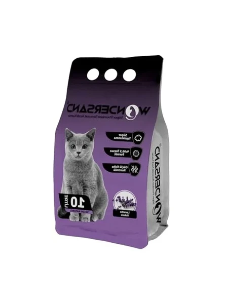 Lavanta Kokulu İnce Tane Topaklanan Kedi Kumu, 10 LT ürün görseli 1