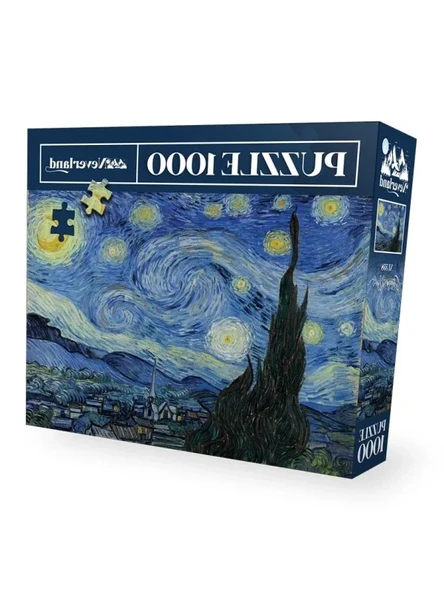 1000 Parça Puzzle - Yıldızlı Gece Temalı Eğlenceli Zihin Egzersizi ürün görseli 1