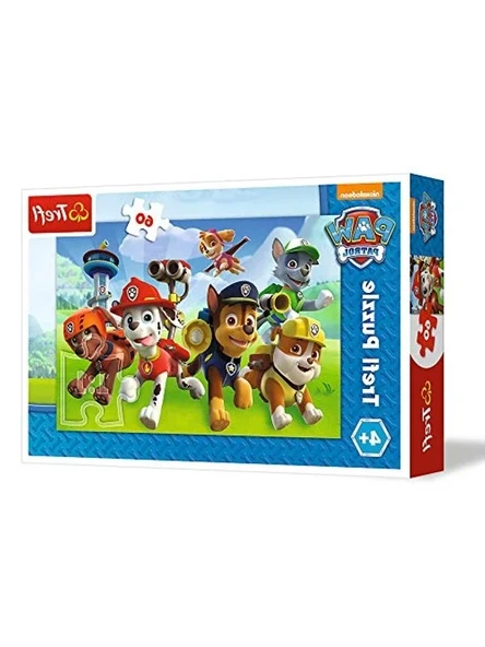 Paw Patrol Temalı 60 Parça Eğlenceli Çocuk Puzzle ürün görseli 1