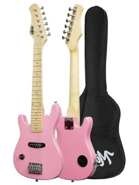 Çocuklar İçin Amfili Elektro Gitar Seti, Renkli ve Eğlenceli Tasarım ürün görseli 1