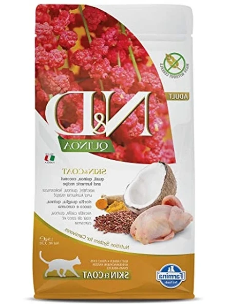 Tahılsız Kedi Maması, Skin & Coat Bıldırcın, 1.5 kg ürün görseli 1