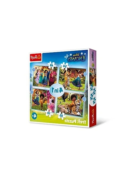 Disney Temalı 4'ü 1 Arada Eğlenceli Puzzle Seti ürün görseli 1
