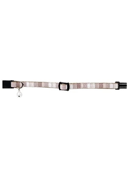 Zilli Yavru Kedi Boyun Tasması - Bej Renk, 16-32 cm ürün görseli 1