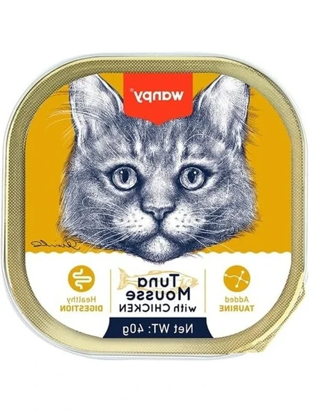 6 Adet Ton Balıklı ve Tavuklu Pate Kedi Maması, 40 Gr ürün görseli 1