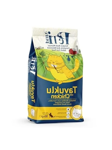Yetişkin Tavuklu Kuru Kedi Maması, 10 Kg Besleyici İçerik ürün görseli 1