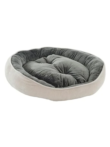 Kaymaz altlık ile yıkanabilir, peluş kumaşlı 40 x 30 cm kedi/köpek yatağı ürün görseli 1