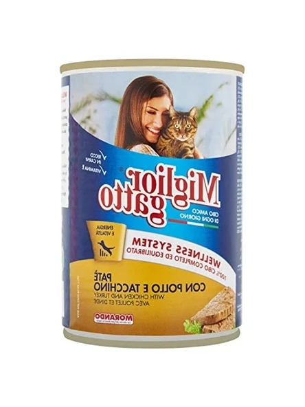 Tavuklu ve Hindili Kedi Kons 405 Gr Besleyici ve Lezzetli ürün görseli 1