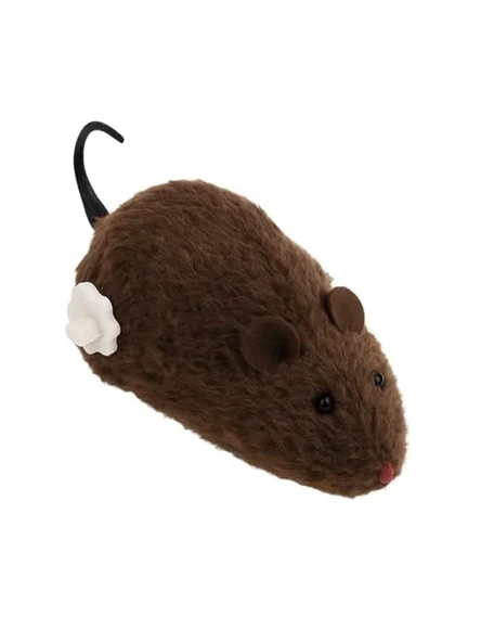 Hareketli Fare Şeklinde Peluş Kedi Oyuncağı, Zihinsel Uyarım İçin ürün görseli 1