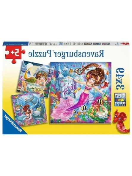Renkli Deniz Kızı Temalı 49 Parça Puzzle ürün görseli 1
