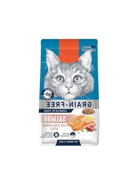 Somonlu Tahılsız Yetişkin Kedi Maması, 1,5kg Besleyici Formül ürün görseli 1