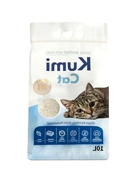 10 L Eko-Premium Kokulu Kedi Kumu, Güçlü Topaklama ürün görseli 1