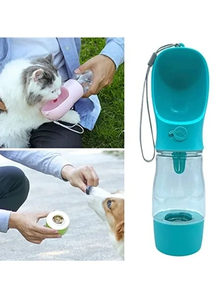 380 ml Taşınabilir Su ve Mama Hazneli Seyahat Suluğu - Kilitli Tasarım ürün görseli 1