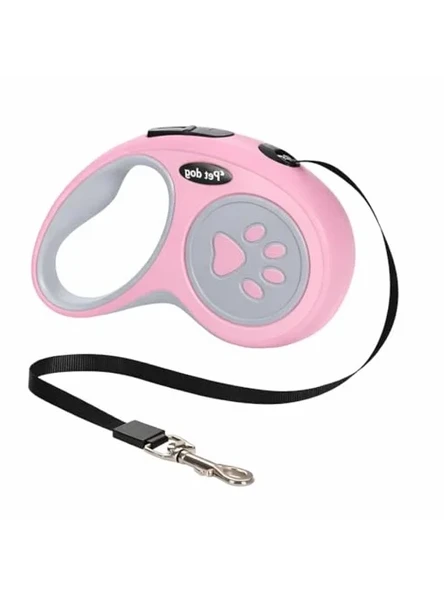 3 Metre Pembe Geri Çekilebilir Köpek Tasması ürün görseli 1