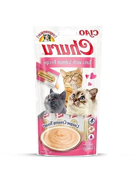 Sıvı Kedi Ödül Maması, Ton Balıklı ve Somonlu, 14 Gr 4 Adet ürün görseli 1