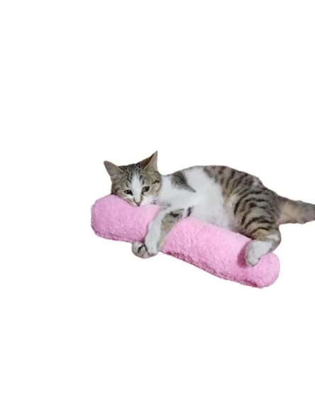 Otlu Peluş Kedi Yastığı - Sarılma ve Uyku İçin 30 cm Boyutunda ürün görseli 1