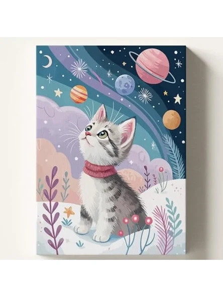 Sayılara Göre Boyama Tuvali, 40x50 cm Hobi Seti ürün görseli 1