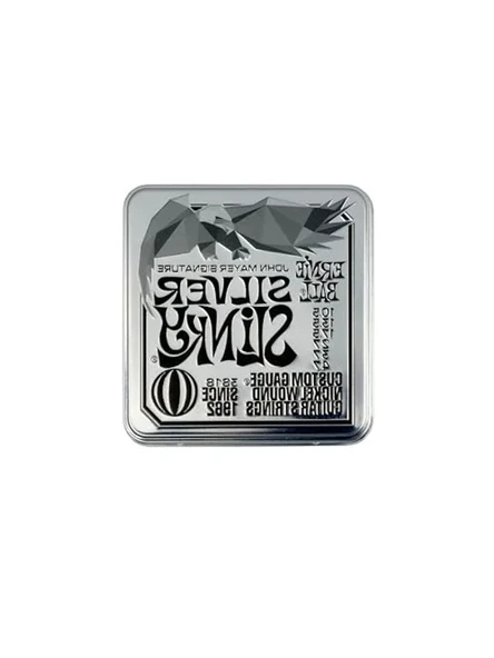 Ernie Ball John Mayer Silver Slinky Nikel Sarılı Elektro Gitar Telleri 3'lü Paket Teneke Kutu 10,5-47 Ölçü ürün görseli 1
