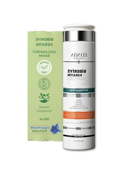 Saç Dökülmesi Önleyici Şampuan, 300 ml Keratin ve Biberiye ürün görseli 1