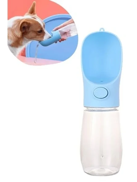 Taşınabilir Butonlu Evcil Hayvan Suluğu 450 ml Pratik Kullanım ürün görseli 1