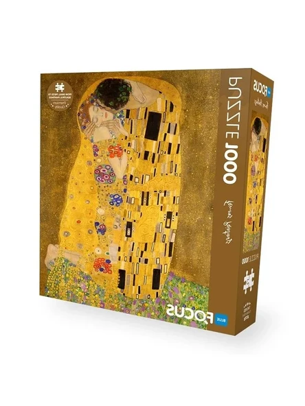 1000 Parça Puzzle, The Kiss Tablosu ile Eğlenceli Zaman ürün görseli 1