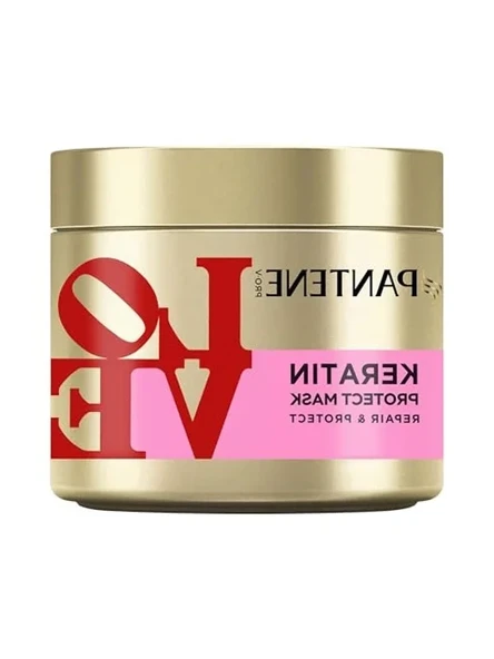 Pantene LOVE Edition Pro-V Keratin Koruması Saç Bakım Maskesi 300 Mililitre ürün görseli 1