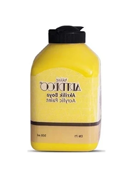 Akrilik Boya, 500ml, Sarı 3601 ürün görseli 1