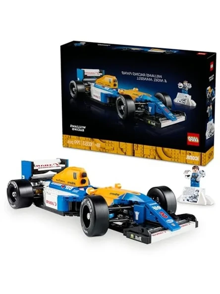 LEGO Icons Williams Racing FW14B ve Nigel Mansell 10353 – Yetişkinler için Sürücü Figürü, Kupa ve Sergileme Standı İçeren Model Yapım Seti – Kadınlar ve Erkekler için Hediye Fikri (797 Parça) ürün görseli 1