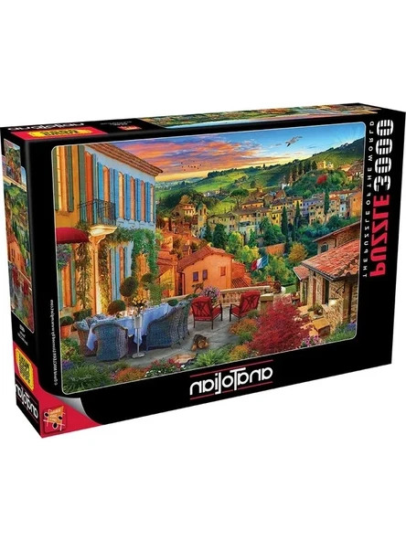 3000 Parça Tuscany Temalı Puzzle Seti - Resim 2