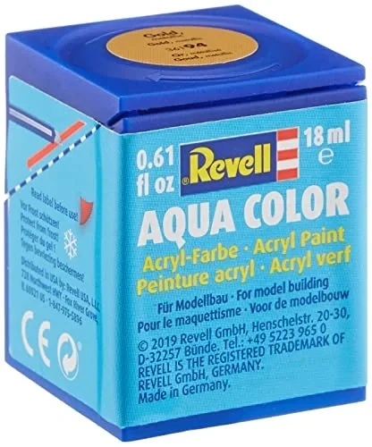 Su Bazlı Altın Metalik Maket Boyası - 18 ml, Yüksek Kalite ürün görseli 1