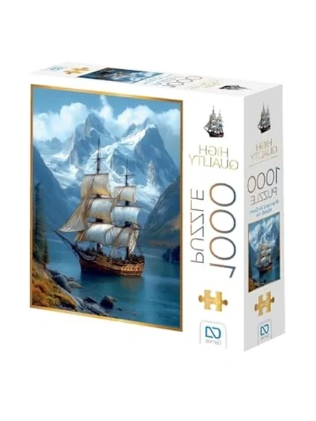 Manzara ve Gemi Puzzle, 1000 Parça, 2,2mm Kalınlık, 48x68cm Boyut ürün görseli 1