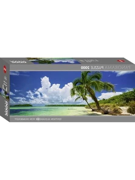 2000 Parça Panorama Puzzle, Paradise Palm Temalı Eğlenceli Aktivite ürün görseli 1