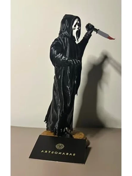 3D Figür Scream Ghostface, Korku Temalı Oyun Figürü - Resim 3