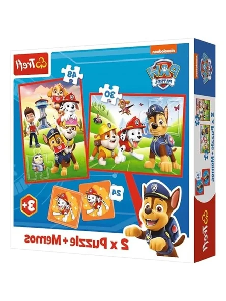 PAW Patrol Ekip Temalı 2'si 1 Arada Puzzle ve Notlar Seti ürün görseli 1