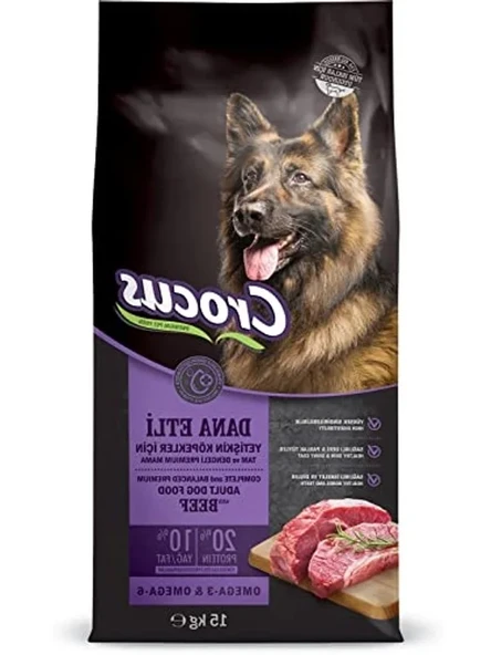 15 Kg Biftekli Pirinçli Yetişkin Köpek Maması ürün görseli 1