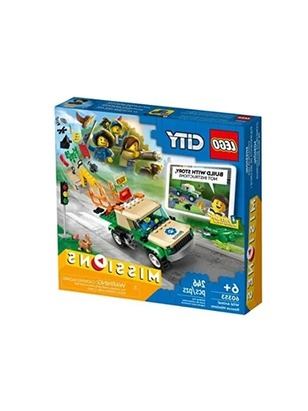 LEGO® City Vahşi Hayvan Kurtarma Görevleri 60353-6 Yaş ve Üzeri Çocuklar için İnteraktif, Dijital Maceralı Oyuncak Yapım Seti (246 Parça) ürün görseli 1