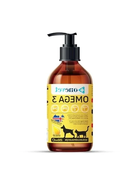 250 ml Omega 3 Balık Yağı, Kedi ve Köpekler için Doğal Takviye ürün görseli 1