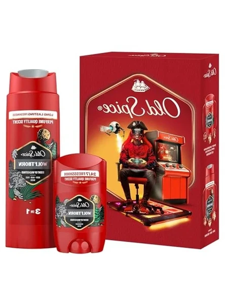 Old Spice Gamer Hediye Seti: Wolfthorn Deodorant Stick 50 ml + Duş Jeli 250ml ürün görseli 1
