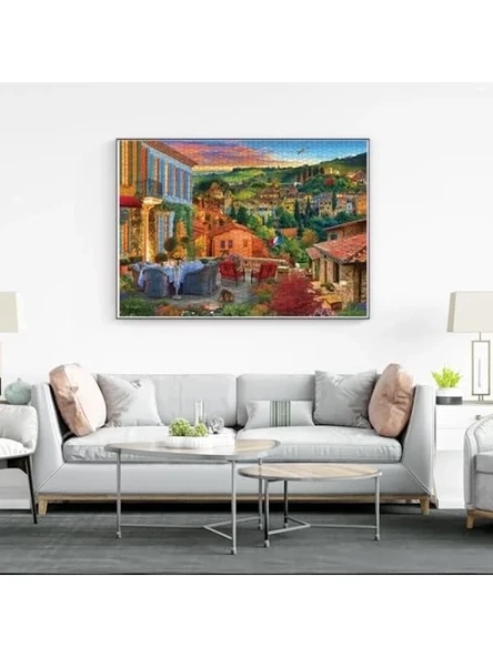 3000 Parça Tuscany Temalı Puzzle Seti - Resim 3