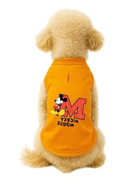 Turuncu Mickey Mouse Atlet 2XL Kedi ve Köpek Kıyafeti ürün görseli 1