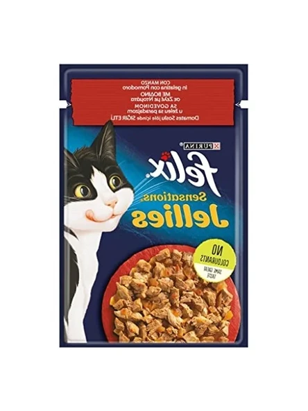 26 x 85 gr Sığır ve Domatesli Kedi Yaş Maması, Lezzetli ürün görseli 1