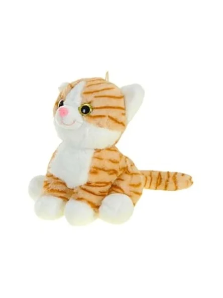 30 cm Oturan Peluş Kedi, Yumuşak ve Sevimli Tasarım ürün görseli 1