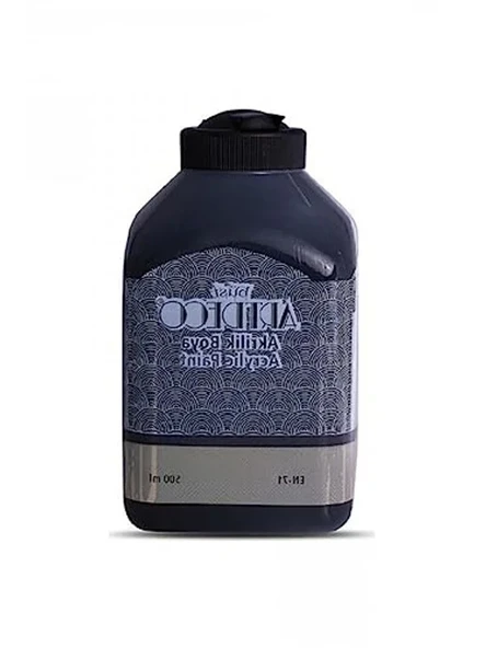 Akrilik Boya, 500ml, Siyah 3618 ürün görseli 1