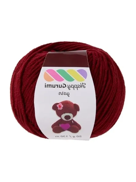 Vişne Çürüğü Renkli Amigurumi Örgü İpi - 50gr 130m ürün görseli 1