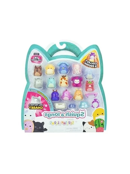 14'lü Mini Squish Paket Seti, Aksesuarlar ve Koleksiyoncu Kılavuzu ürün görseli 1