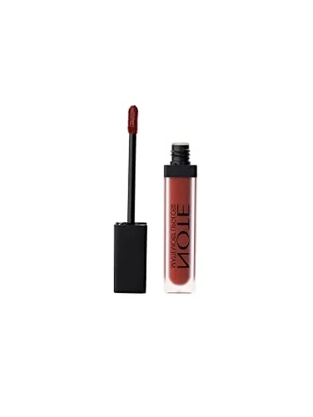 Note Cosmetics Mattemoist Lipgloss 408 Femme Fatale Yarı Mat Saten Bitişli Likit Ruj, Bordo ürün görseli 1
