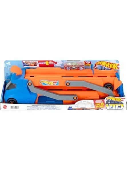 40 cm Piste Dönüşen Tır, 1:64 Ölçekli Araç Dahil ürün görseli 1