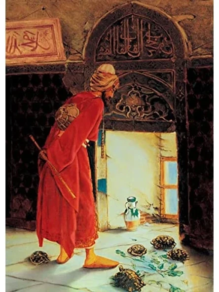 Kaplumbağa Terbiyecisi Temalı 1000 Parça Puzzle - Resim 2