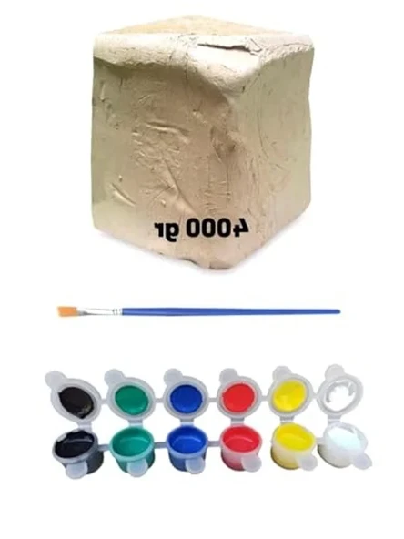 Doğal Oyun Hamuru Seti, 4000 gr Kil Çamuru Başlangıç Paketi ürün görseli 1